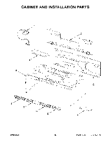 07 - Cabinet And Installation Parts Diagram and Parts List for WML35011KW01  Whirlpool Microwave