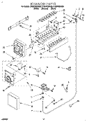 ICEMAKER Diagram and Parts List for ET22DQRDB00  Whirlpool Refrigerator