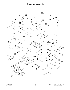 Shelf Parts Diagram and Parts List for KRFC300ESS09  KitchenAid Refrigerator