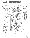 TOP AND CONSOLE, LIT/OPTIONAL Diagram and Parts List for LGR6848AN0  Whirlpool Dryer