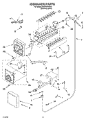 ICE MAKER, OPTIONAL Diagram and Parts List for KLBP36FKS01  KitchenAid Refrigerator
