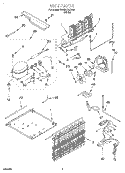 UNIT, LIT/OPTIONAL Diagram and Parts List for RT18HDXDW04  Roper Refrigerator