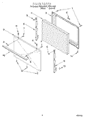 DOOR, LIT/OPTIONAL Diagram and Parts List for FEP310GN1  Roper Range