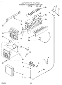 ICE MAKER Diagram and Parts List for KSCS27QFWH01  KitchenAid Refrigerator