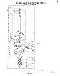 BRAKE AND DRIVE TUBE Diagram and Parts List for LA6400XPW0  Whirlpool Washer