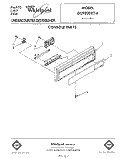 CONSOLE Diagram and Parts List for DU9200XT4  Whirlpool Dishwasher