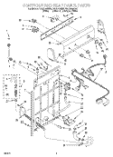 Part Location Diagram of 3949716 Whirlpool PANEL-CNTL