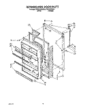 REFRIGERATOR DOOR, LIT/OPTIONAL Diagram and Parts List for ET20NKXWN01  Whirlpool Refrigerator
