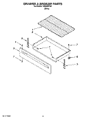 DRAWER & BROILER PARTS Diagram and Parts List for YIER320TW0  Whirlpool Range