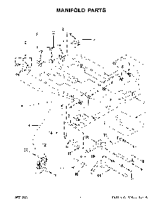 Manifold Parts Diagram and Parts List for KFGG500ESS7  KitchenAid Range