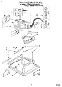 MACHINE BASE Diagram and Parts List for LST7233DZ0  Whirlpool Washer