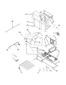 Unit Parts Diagram and Parts List for WRX988SIBH03  Whirlpool Refrigerator