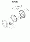 Part Location Diagram of WPW10192995 Whirlpool Door Lock Assembly