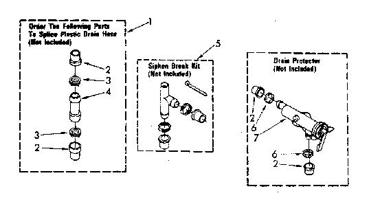 Water System Diagram and Parts List for LA5500XSN0  Whirlpool Washer