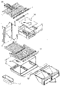 Shelf Diagram and Parts List for ET20NKXSG11  Whirlpool Refrigerator