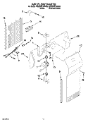 AIR FLOW PARTS Diagram and Parts List for 6GD25DCXHS08  Whirlpool Refrigerator