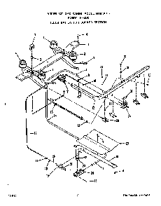 Burner Diagram and Parts List for F6507*0  Roper Range