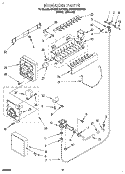 ICEMAKER Diagram and Parts List for 3ED22DQXDN00  Whirlpool Refrigerator