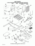 UNIT PARTS Diagram and Parts List for KSRJ25FXMS03  KitchenAid Refrigerator