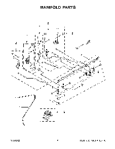 Manifold Parts Diagram and Parts List for KSDB900ESS8  KitchenAid Range