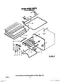 OVEN LINER Diagram and Parts List for KEMS376SBL1  KitchenAid Microwave Oven Combo
