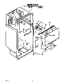Liner Diagram and Parts List for KTRD18KXWH00  KitchenAid Refrigerator