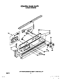 CONTROL PANEL, LIT/OPTIONAL Diagram and Parts List for RB1000XVW3  Whirlpool Wall Oven
