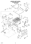 UPPER UNIT Diagram and Parts List for KSSP36QKS00  KitchenAid Refrigerator