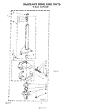 BRAKE AND DRIVE TUBE Diagram and Parts List for 3CA2781XSW0  Whirlpool Washer