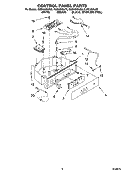 CONTROL PANEL PARTS Diagram and Parts List for KUIS18NNJB5  KitchenAid Ice Maker