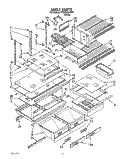 SHELF, LIT/OPTIONAL Diagram and Parts List for ET20RKXXW00  Whirlpool Refrigerator