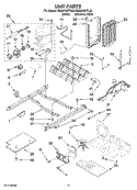 UNIT PARTS Diagram and Parts List for ED5NHGXTQ00  Whirlpool Refrigerator