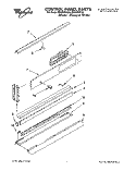 CONTROL PANEL, LITERATURE Diagram and Parts List for RB160PXYQ4  Whirlpool Wall Oven