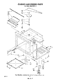 CABINET AND STIRRER Diagram and Parts List for RM275PXL2  Whirlpool Microwave Oven Combo