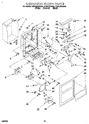 DISPENSER FRONT Diagram and Parts List for ET25DQRBN01  Whirlpool Refrigerator