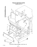 FRAME AND TANK Diagram and Parts List for 4KUDA220TW0  KitchenAid Dishwasher