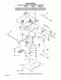 TUB PARTS Diagram and Parts List for KUDD03STBL2  KitchenAid Dishwasher
