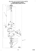 BRAKE AND DRIVE TUBE Diagram and Parts List for LSR6132DZ0  Whirlpool Washer
