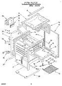 OVEN Diagram and Parts List for FGP335BL2  Roper Range