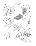 UNIT Diagram and Parts List for 3XARG499WP00  Whirlpool Refrigerator