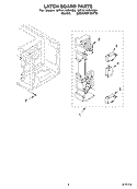 LATCH BOARD Diagram and Parts List for MT4110SKB0  Whirlpool Microwave