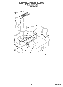 CONTROL PANEL PARTS Diagram and Parts List for KUIC15NLTS0  KitchenAid Ice Maker