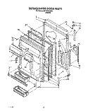 REFRIGERATOR DOOR Diagram and Parts List for 8ET18DKXXN01  Whirlpool Refrigerator