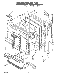 REFRIGERATOR DOOR Diagram and Parts List for KTRS25QAAL11  KitchenAid Refrigerator
