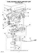 CASE, GEARING AND PLANETARY UNIT Diagram and Parts List for KT2651XWW3  KitchenAid Mixer