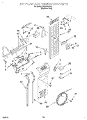 AIR FLOW AND RESERVOIR Diagram and Parts List for KSSS48QJX00  KitchenAid Refrigerator