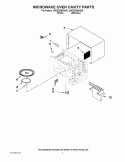 MICROWAVE OVEN CAVITY PARTS Diagram and Parts List for UMC5200BAS00  Whirlpool Microwave