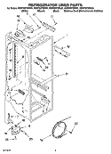 REFRIGERATOR LINER PARTS Diagram and Parts List for KSRP22FSBT01  KitchenAid Refrigerator