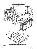 DOOR AND DRAWER Diagram and Parts List for RS575PXR6  Whirlpool Range