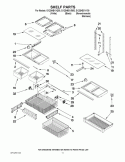 SHELF PARTS Diagram and Parts List for GX2SHBXVQ00  Whirlpool Refrigerator